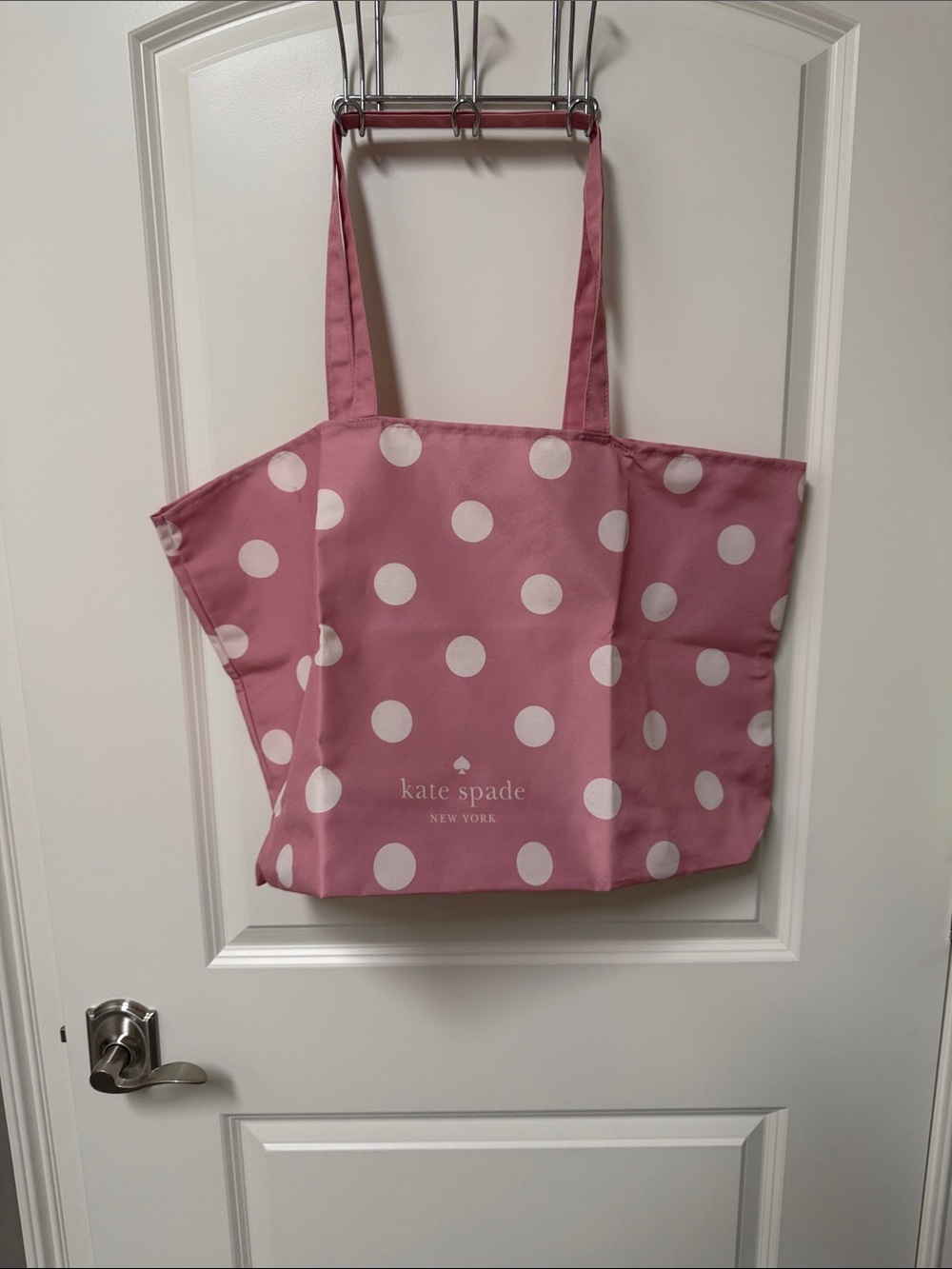 kate spade Pink and White Polka Dot Tote
